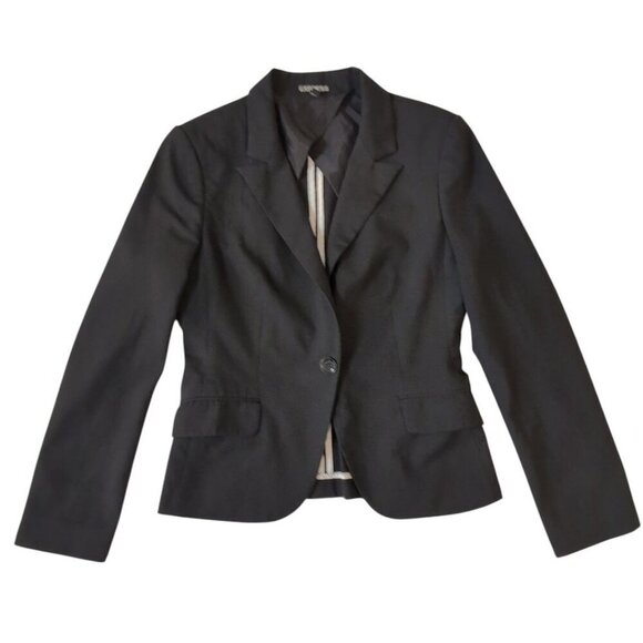 Express Blazer Womens Size 8 Black Single-Button Classic Business Academia - Picture 15 of 15